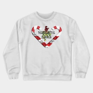 Christmas Print, CANDY CANE WISHES & MISTLETOE KISSES, Gift Products Crewneck Sweatshirt